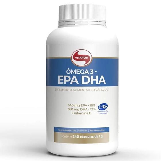 Pote ômega 3 (tg) epa dha 240 cápsulas - vitafor Menor preço em Pote ômega 3 (tg) epa dha 240 cápsulas - vitafor