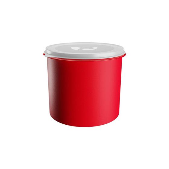 Imagem de Pote Organizador Porta Vasilha Alimento simular a Tupperware 1,4L Preto ou Vermelho