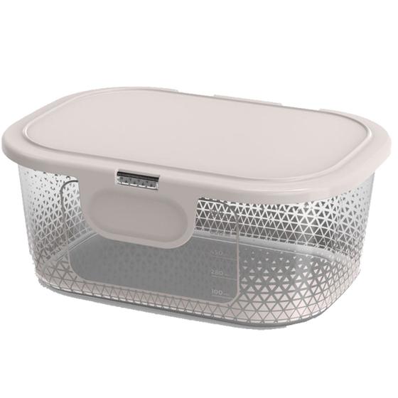 Imagem de Pote Para Alimentos Com Tampa Fixa 1000 Ml Transp. BPa Free