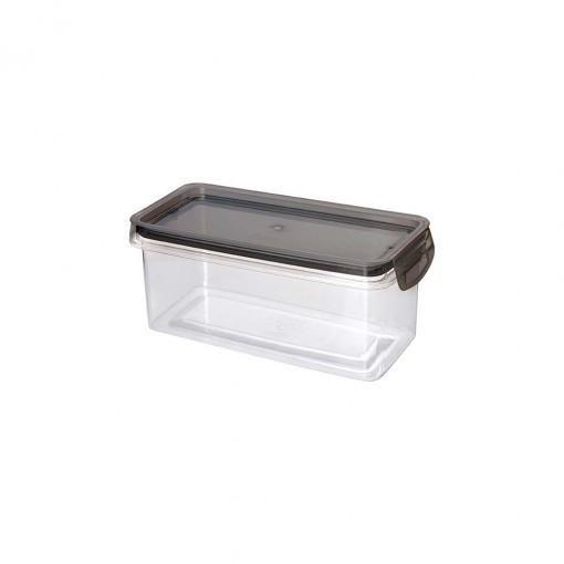 Imagem de Pote Para Alimentos Retangular Com Trava Mais Cristal 875Ml
