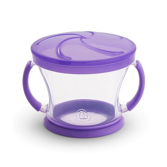 Imagem de Pote Para Biscoito Bolacha Frutas Snack Infantil Munchkin Roxo