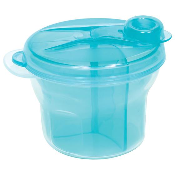 Pote para Leite em Pó Buba com Divisória Removível Azul 300ml Menor preço em Pote para Leite em Pó Buba com Divisória Removível Azul 300ml