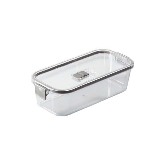 Imagem de Pote Para Mantimentos Slim Multiuso Com Tampa Click Cinza