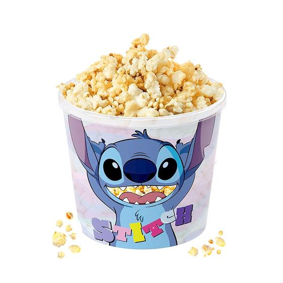 Imagem de Pote para Pipoca Balde Grande Estampado Lilo Stitch 2.1L Plasútil