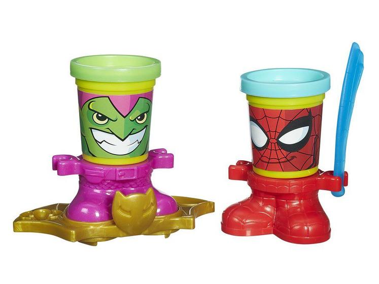 Imagem de Pote Play-Doh Heróis 2 Peças com Acessório