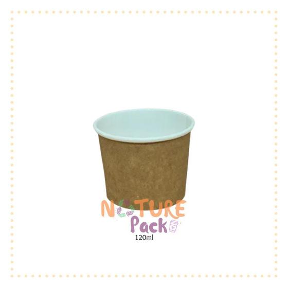 Imagem de Pote Polipapel 120Ml Kraft 50Un