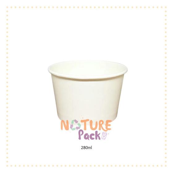 Imagem de Pote Polipapel 280Ml Branco 45Un
