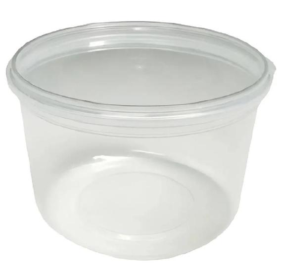 Imagem de Pote PP com Tampa Lacre 400 Ml Redondo Trans - 372 unid