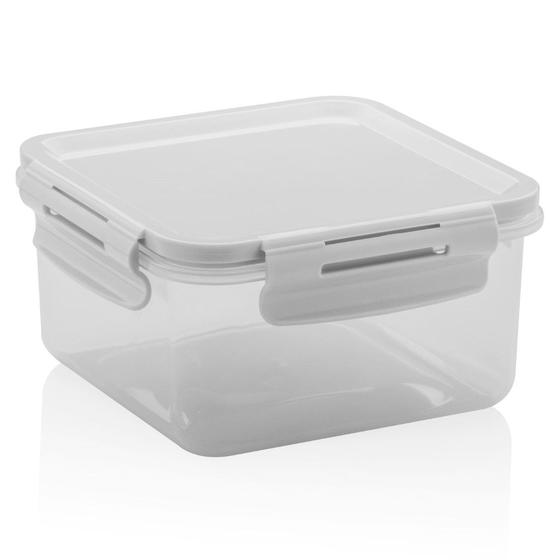 Pote Quadrado Click 800 ml Branco OU Imagem de Pote Quadrado Click 800 ml Branco OU