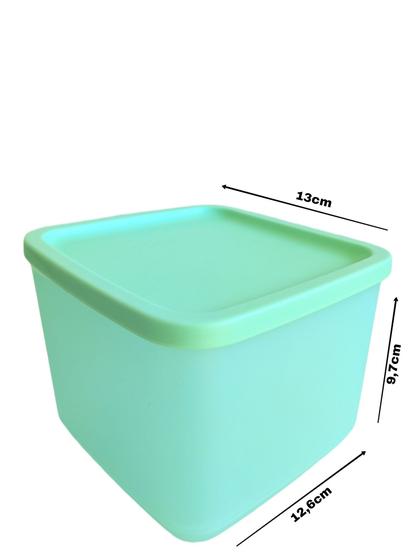 Imagem de Pote Quadrado para Geladeira Verde Água (Refri LINE) 1Litro - Tupperware