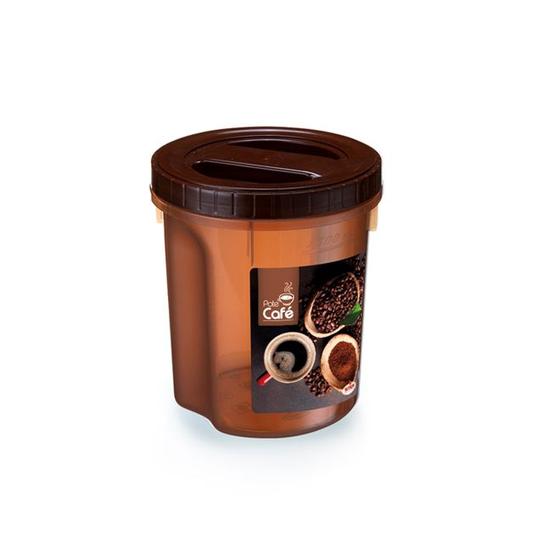 Imagem de Pote Red. Acoplado Café com Rosca 2 Lts Nitron Plástica