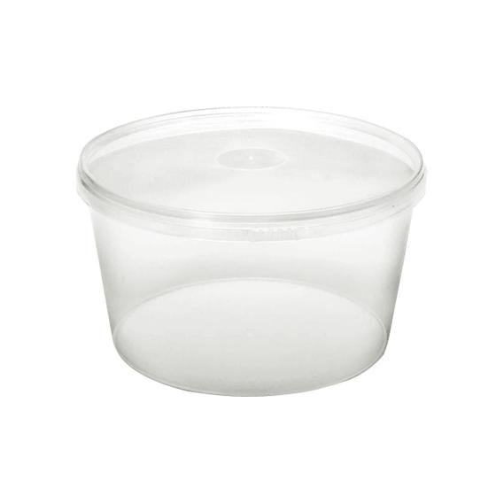 Imagem de Pote Redondo 1000 Ml Com Tampa Prafesta C/24 Unidades