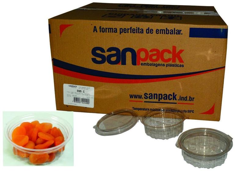 Imagem de Pote Redondo Com Tampa Articulada 250Ml Sanpack S-95 C/200
