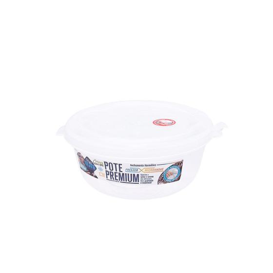 Imagem de Pote Redondo Transparente De Plástico 1800 ML Marmita Freezer