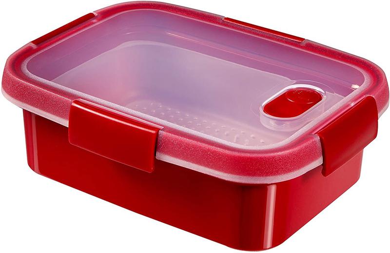 Imagem de Pote Retangular 1,2L Com Válvula Para Micro-ondas Curver Keter