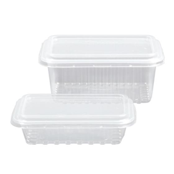 Imagem de Pote Retangular 750ml PP Transparente Copozan Caixa 144 Unidades Livre de BPA Marmita Fitness