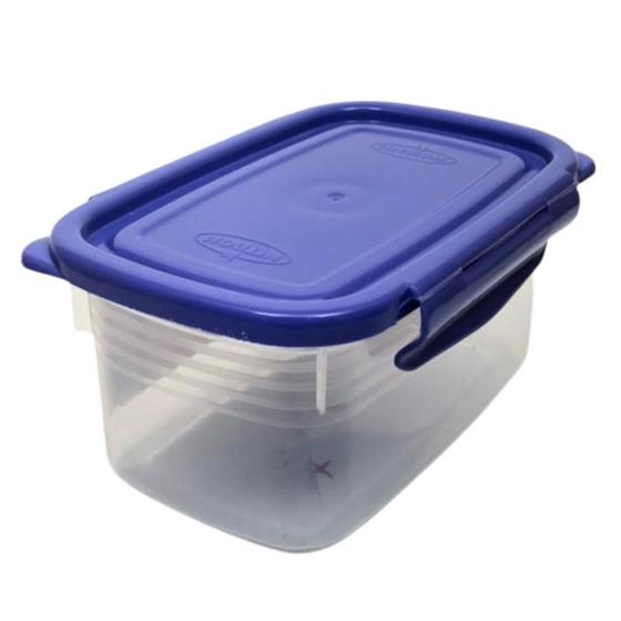 Imagem de Pote Retangular Alto Fecha C/ Travas 850 Ml Very Peri Nitron