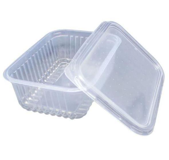 Imagem de Pote Retangular c/ Tampa 350ml - Prafesta - Brilhante