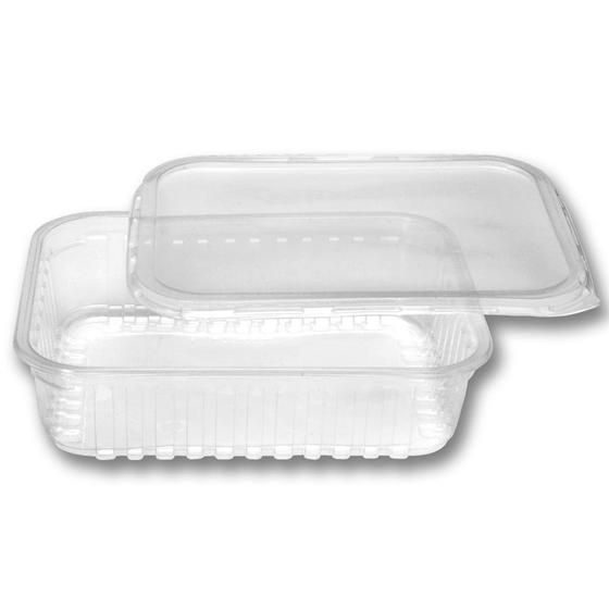 Imagem de Pote Retangular Com Tampa 750ml Prafesta C/24 Unidades
