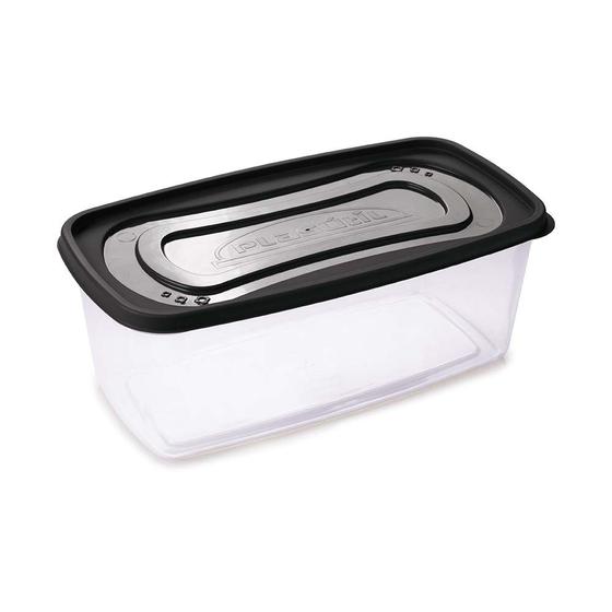 Imagem de Pote Retangular Para Alimentos 3 Litros Com Tampa
