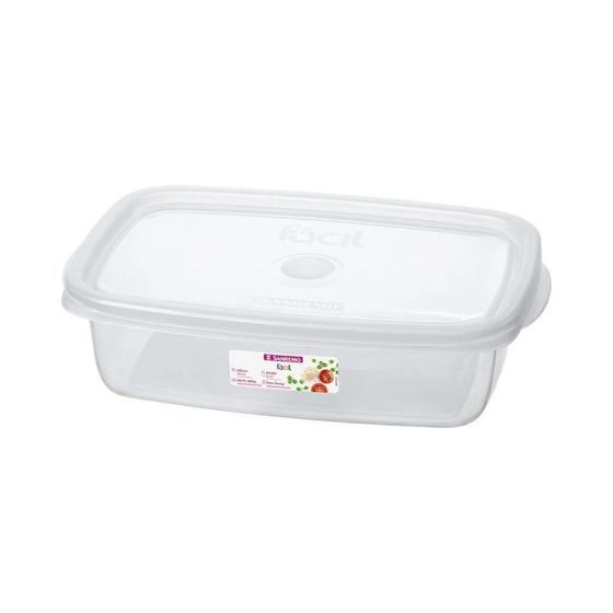Imagem de Pote Retangular Plástico Sanremo 785Ml Transparente