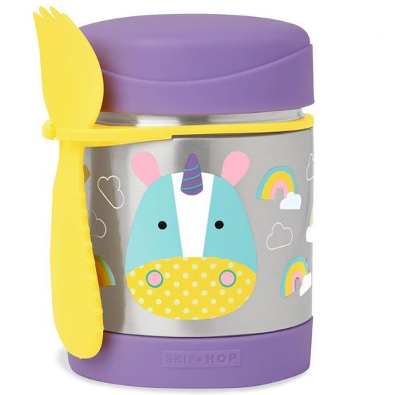 Imagem de Pote Térmico com Talher Skip Hop Zoo Unicórnio 325ml