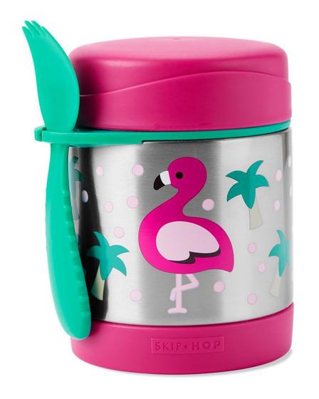 Imagem de Pote Térmico com Talher Zoo Flamingo - Skip Hop