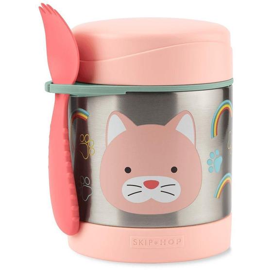Imagem de Pote Térmico Com Talher Zoo Gatinha - Skip Hop