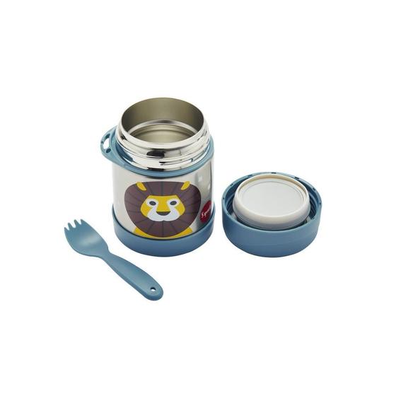 Imagem de Pote Térmico Inox com Talher Leão 3 Sprouts
