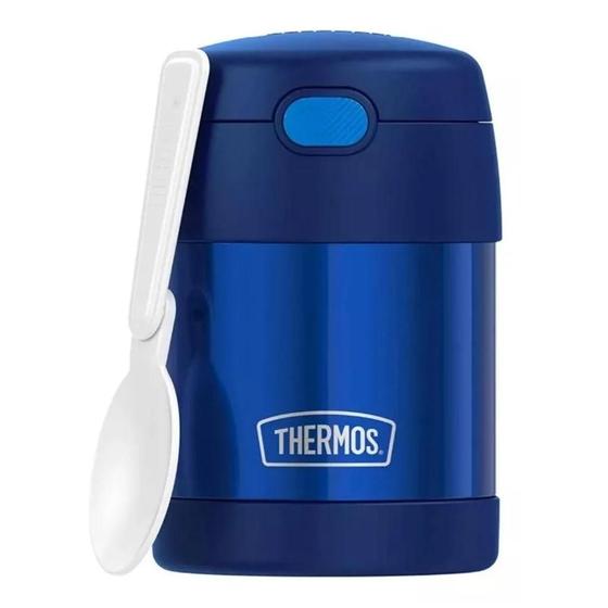 Imagem de Pote Térmico Thermos Funtainer Azul Com Colher 290ml