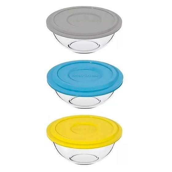 Imagem de Pote Tigela Bowl Plus 1,5L com Tampa Color Sortido 1 pç 40030633 - Allmix