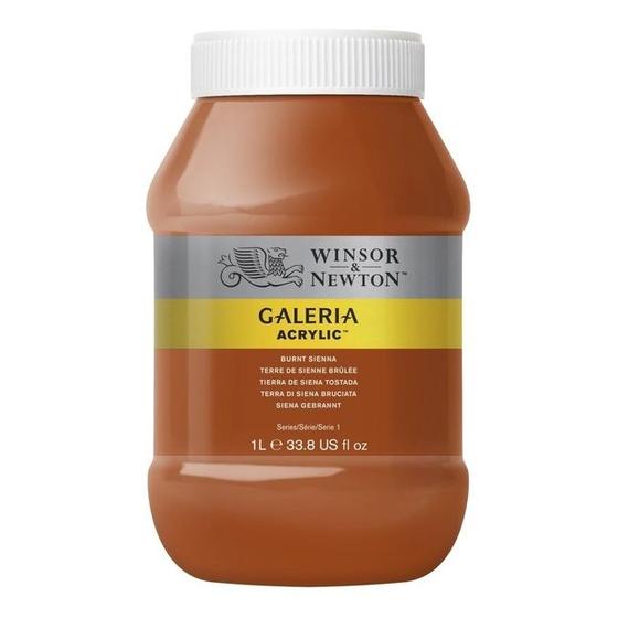 Imagem de Pote Tinta Acrílica Galeria Winsor & Newton 1 Litro Burnt Sienna