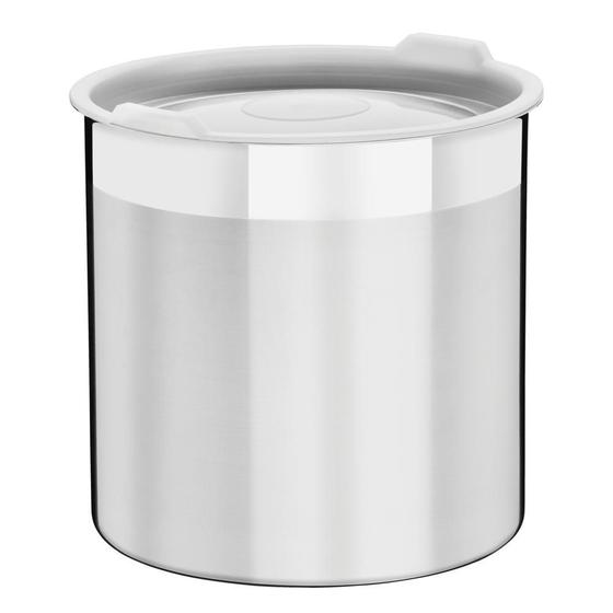 Imagem de Pote Tramontina Cucina em Aço Inox para Mantimentos com Tampa Plástica 18,5 cm 5,2 L