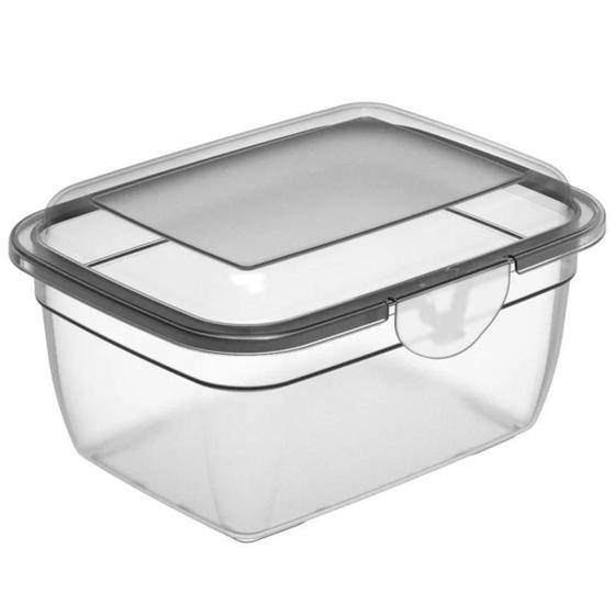 Imagem de Pote Transparente Click 400ml com Tampa, Microondas, Lava Louças e Freezer  Uninjet