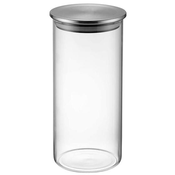 Imagem de Pote Vidro Tampa Hermética Borossilicato E Inox 750Ml Lyor