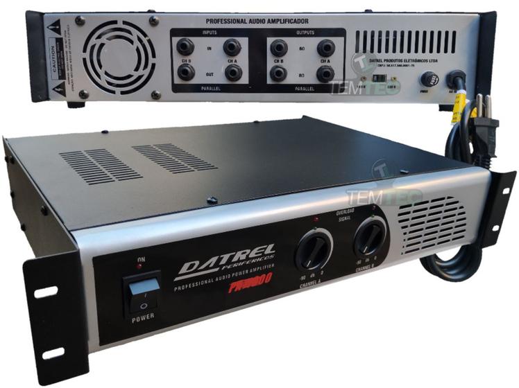 Imagem de Potencia amplificador 200w 4 ohms caixa de som profissional