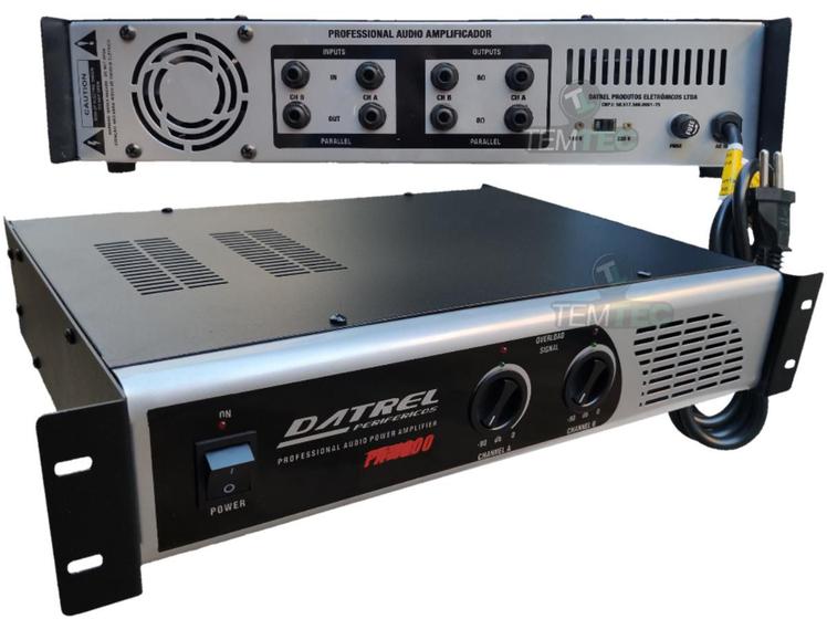 Imagem de Potencia amplificador 600w 4 ohms caixa de som profissional