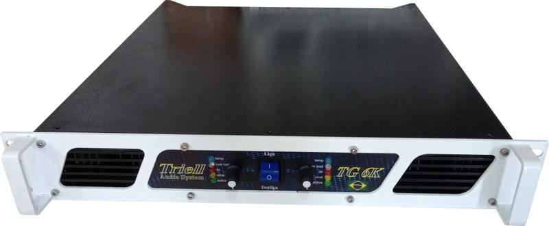Imagem de potência amplificador de audio 6000w rms 2 ohms modelo Triell TG6K - bivolt automático