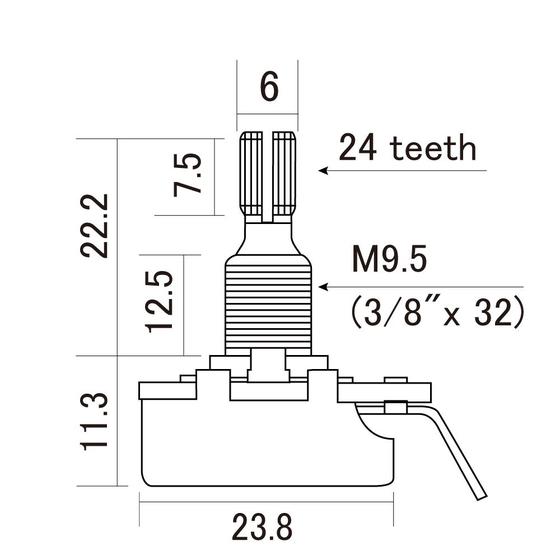 Imagem de Potenciômetro A500K Instrumentos/Equipamentos CTS-A500