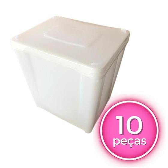 Imagem de Potes De Plastico Para Guardar Alimentos - Kit 05 Peças