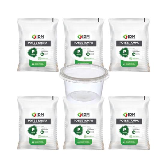Imagem de Potes Descartáveis Redondo Freezer Microondas 1l 1000ml - 144un