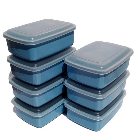 Potes Herméticos De Plástico Para Alimentos Kit C/30 1000ml Coloridos Menor preço em Potes Herméticos De Plástico Para Alimentos Kit C/30 1000ml Coloridos