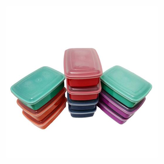 Imagem de Potes Herméticos De Plástico Para Alimentos Kit C/50 1000ml Coloridos