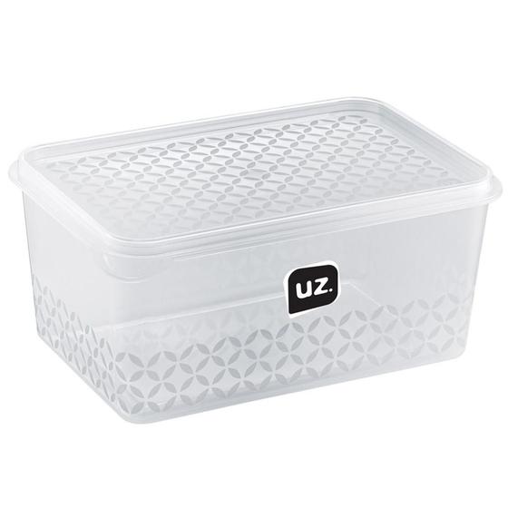 Imagem de Potes Porta Mantimentos Retangular Transparente Multiuso UZ