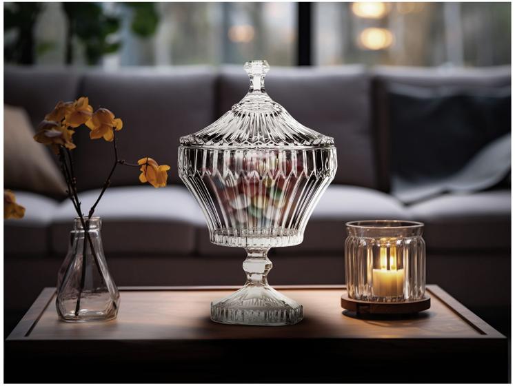 Potiche de Cristal 28,5cm Lyor Renaissance