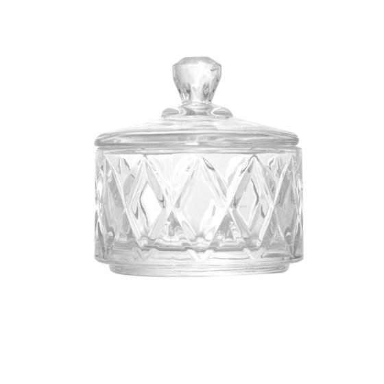 Imagem de Potiche de cristal deli diamond 6,5cm x 6,5cm x 7cm