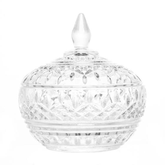 Imagem de Potiche Decorativo de Cristal Lys 14cm x 15cm - Wolff