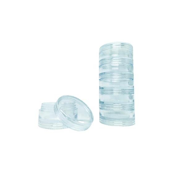 Imagem de Potinhos P Brilho Labial Cosméticos C Tampa Rosca 4g Cristal 100u