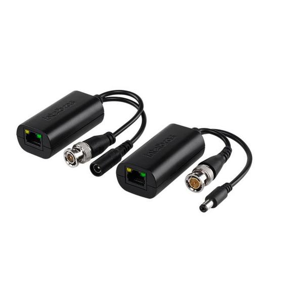Imagem de Power Balun 4k Conversor Transformador VB 3001 WP Intelbras Com Alimentação