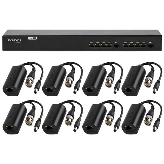 Imagem de Power Balun 8 Canais Full HD com Alimentação VB 1008 WP Intelbras